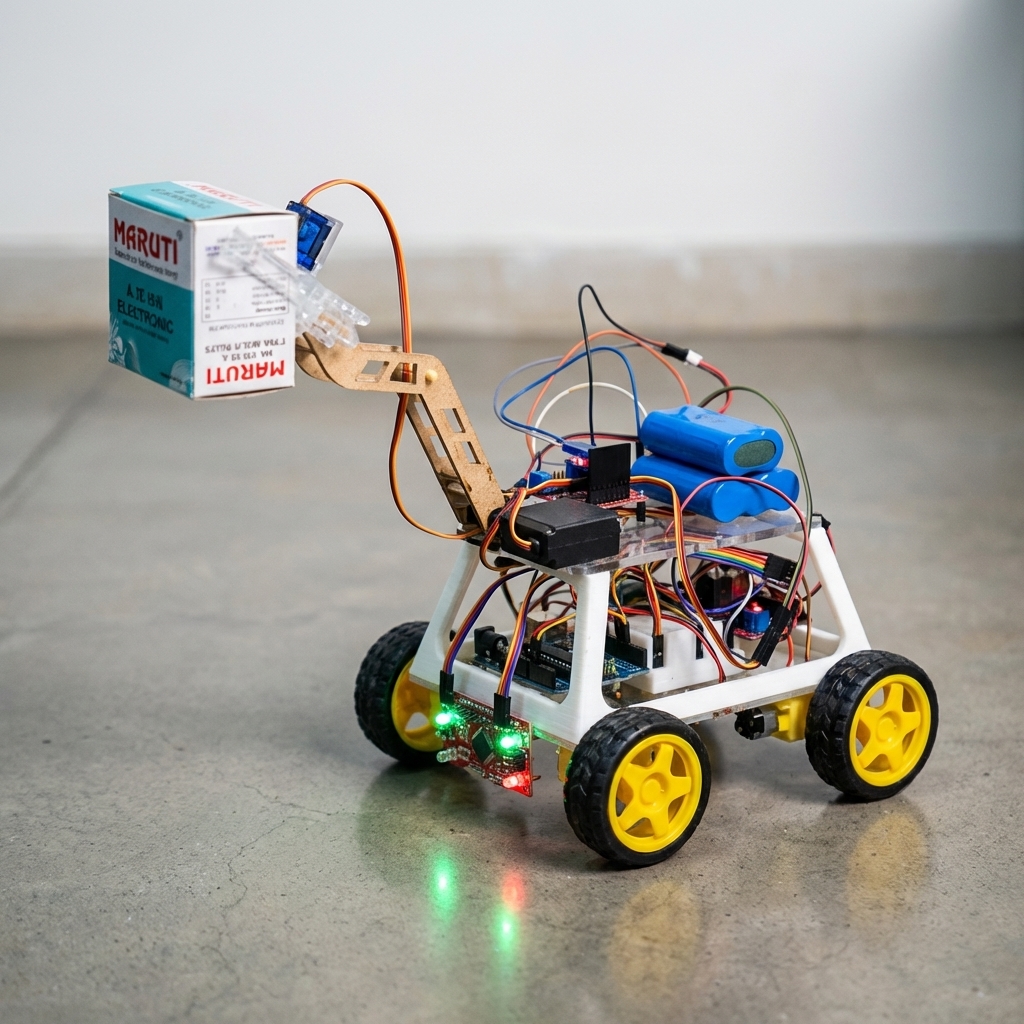 4WD Bot with Robotic Claw